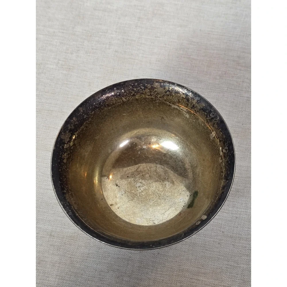 Vintage ACADEMY Silver On Copper 535 Bowl 3.5 X 2.25 